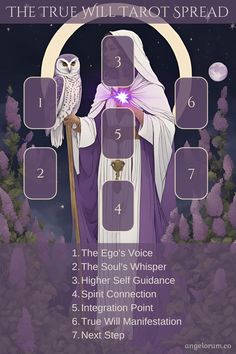 an image of the tarot spread with numbers and symbols