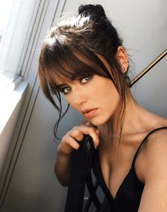 Long Face Hairstyles, How To Style Bangs, Fringe Hairstyles, Long Hair With Bangs, Long Straight Hair, Haircuts With Bangs, Celebrity Hairstyles, Hair Updos, Hairstyles With Bangs