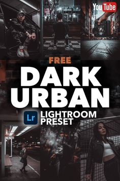 the dark urban lightroom preset is ready to be used for photoshopping