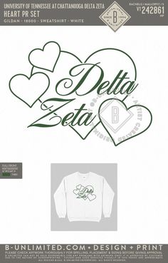 the back side of a white sweatshirt with hearts and letters on it, in green ink