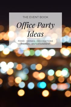 the event book for office party ideas