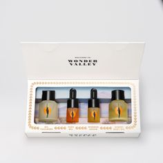 The Little Wonders set is the perfect introduction to the best-selling essentials from the Wonder Valley skincare collection. This four-piece microbiome-friendly set provides a complete regime for daily skincare. It is also a TSA-approved travel size to bring your favorites on the road. Oil Cleanser: 15 mL • Deep cleanse without stripping or drying. Clears pores and helps control breakouts. Removes makeup, sunscreen, waterproof mascara, and excess oils. Face Oil: 5 mL • Soothing day-long hydrati Wonder Valley, Dry Oily Skin, Skincare Collection, Clear Pores, Boost Collagen Production, Oil Shop, Oil Cleanser, Daily Skin Care, Waterproof Mascara