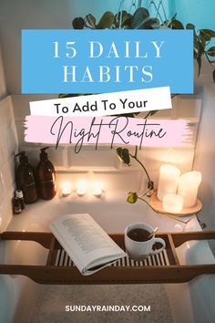 If you want to become a productive person, implementing a productive night routine is the place to start. Implementing a healthy daily routine will help you get things done and unwind after a long day at work. Find out how to be productive after work with these 15 daily habits to add to your night routine. Work Night Routine, After Work Routine For Women, Evening Routine Aesthetic, Healthy Rituals, Healthy Night Routine, Night Habits, After Work Routine, Perfect Night Routine, Productive Night Routine