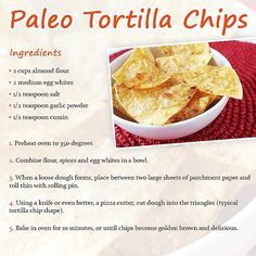 a recipe for homemade pale tortilla chips