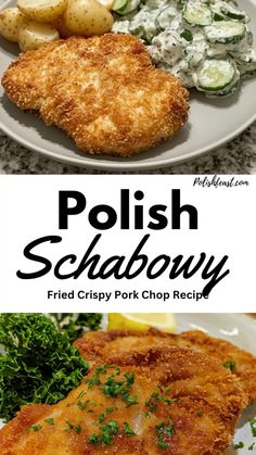 Make the ultimate Polish Kotlety Schabowe with this simple recipe! These golden, crispy fried pork chops pair perfectly with mashed potatoes and cucumber salad. A classic comfort food dish your family will love.