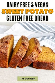 dairy free and vegan sweet potato gluten free bread