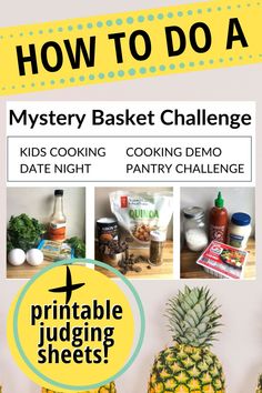 how to do a mystery basket challenge for kids cooking demo date night and party challenge