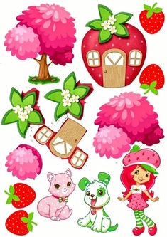 Strawberry Shortcake Cake Design, Seventh Birthday, Strawberry Shortcake Cake, Fondant Cake Toppers, Delicious Cake Recipes, Friends Party, Cricut Craft Room, July 1