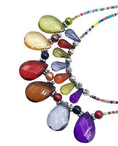 Teardrop Necklace, Seed Bead, Seed Beads, Ebay Store, Multi Color, Beads, Free Shipping, Best Deals, Color