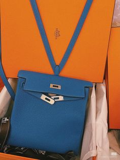 Size: Standard Size It comes with Dust box, Care manual, Tag, and Paper bag. Luxury Blue Bags With Removable Pouch, Affordable Blue Bag With Case Included, Cheap Chic Blue Box Bag, Cheap Blue Chic Satchel, Paper Bag, Things To Come