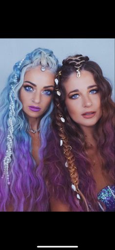 Mermaid Hair Styling, Mermaid Hairstyles For Short Hair, Mermaid Hair Tutorial, Mermaid Wigs, Mermaid Hairstyles, Charity Grace, Prom Prep, Mermaid Things, Mermaid Inspiration