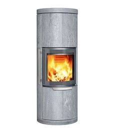 an image of a stove that is in the middle of fire burning on it's side