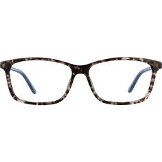 These striking rectangle glasses are made with hand-polished acetate. The medium-wide eyeglasses comes in the following colors: tortoiseshell with green temple arms pattern with blue temple arms and green tortoiseshell with matching temple arms. Spring hinges provide added comfort. This eyeglasses is also available in a smaller size: #4424124. Please note the actual pattern on eyeglasses may vary slightly from the one pictured. | Zenni Women's Rectangle Prescription Eyeglasses Pattern Tortoise Shell Plastic Stylish Glasses For Women, Librarian Chic, Rectangle Glasses, Rim Design, Zenni Optical, Round Face Shape, Stylish Glasses, Spring Hinge, Prescription Eyeglasses