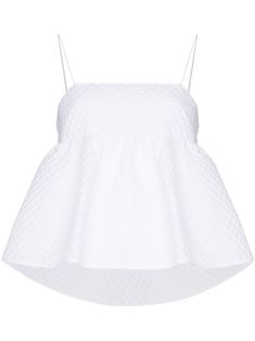 Spring Square Neck Top With Broderie Anglaise, Summer Cropped Top With Broderie Anglaise, Cropped Broderie Anglaise Top For Summer, Broderie Anglaise Cropped Top For Summer, White Feminine Peplum Top For Summer, White Feminine Cotton Peplum Top, White Cotton Chic Peplum Top, White Cotton Peplum Top, Chic White Cotton Peplum Top