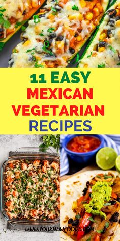 mexican vegetarian recipes that are easy to make and delicious