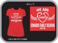 We Are Family-Reunion T-Shirt, Family Reunion Shirt, Reunion T-Shirts, Personalized Shirts for Famil Casual Pre-shrunk T-shirt For Family Reunion, Pre-shrunk Relaxed Fit Top For Family Reunion, Relaxed Fit Graphic Tee For Family Reunion, Family Reunion Custom Print Short Sleeve T-shirt, Custom Print Short Sleeve T-shirt For Family Reunion, Cotton Graphic T-shirt For Family Reunion, Cotton Graphic Print T-shirt For Family Reunion, Cotton Short Sleeve T-shirt For Family Reunion, Crew Neck Relaxed Fit T-shirt For Family Reunion