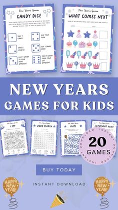 the new year's games for kids is here