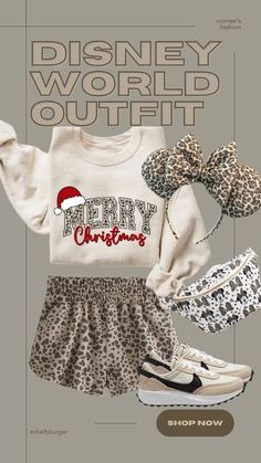 Women’s cheetah leopard Disney World Christmas outfit - perfect for Animal Kingdom  Follow my shop @shelbburger on the @shop.LTK app to shop this post and get my exclusive app-only content!  #liketkit #LTKTravel #LTKHoliday #LTKFamily @shop.ltk https://liketk.it/4UaGU Disney Outfit December, Cute Christmas Disney Outfits, Disney Outfits For December, Animal Kingdom Outfit Winter, January Disney World Outfits, Disney New Years Eve Outfit, Christmas Disney Outfits Women, Disney World Outfits Christmas, Women Disney Outfits