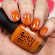 New Condition On This Opi Nail Lacquer Nail Polish In “Have Your Panettone And Eat It Too” Brand New Color: Rich Pumpkin Pie/Cinnamon Color Originally Retails For ($12) On Opi Website Online Images Are Accurate Examples Of Item Halloween Nail Colors, Bad Nails, Opi Polish, Opi Nail Colors, Orange Nail, Nail Polish Colors Fall, Pretty Nail Polish, Cinnamon Color