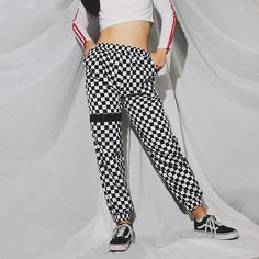 Gender:Women Closure Type:Elastic Waist Decoration:Pattern,Panelled,Patchwork Length:Full Length Pattern Type:Plaid Front Style:Flat Pant Style:Harem Pants Waist Type:High Model Number:HP1386 Material:Polyester Fit Type:Regular Fabric Type:Woven Style:Casual Casual Plaid Patchwork Bottoms, Casual Non-stretch Patchwork Pants, High Waist Cotton Patchwork Pants, Fall Plaid Patchwork Bottoms, Non-stretch Patchwork Casual Pants, High Waist Cotton Cargo Pants With Patchwork, Casual High-waisted Patchwork Cargo Pants, Casual White Patchwork Pants, Casual Patchwork Cargo Pants