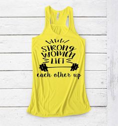 Womens Fitness Tank Top - Strong Women - Workout Tank Top - Gym Motivation - Girls Who Lift - Fitness Gifts - Inspirational Tank - Weights Vinyl Sayings, Tank Top Gym, Diy Stencils, Fitness Flyer, Fitness Tank Top, Womens Fitness, Girl Power Shirt