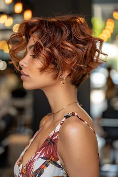 44 Stunning Short Red Hairstyles To Unleash Your Bold Side Fancy Short Hair, Red Pixie Haircut, Short Copper Hair, Asymmetrical Haircuts, Red Hairstyles, Graduated Bob Haircuts, Graduated Bob, Haircuts For Older Women