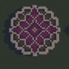 an image of a cross - stitch pattern in the shape of a flower