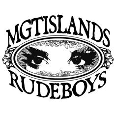 the logo for mctsland's rudeboys, which is featured in black and white