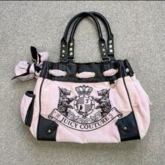 Pink Juicy Couture Bag, Vintage Juicy Couture Bags, Pink Purses, 2000s Bags, Bags Y2k, 00s Mode, Mcbling Fashion, Vintage Juicy Couture, 일본 패션