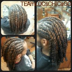 Locs Styles Men, Rope Twist Locs, Rope Twist Locs Styles, Brother Locs, Loc Hairstyles For Men, Braided Locs, Men Dread Styles, Dread Ideas