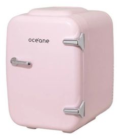 a pink icebox with the word oceane on it