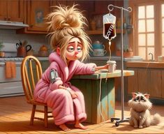 Cartoon Grandma, Time For Coffee, Old Lady Humor, Good Morning Funny Pictures, Funny Good Morning Quotes, Dark Material, Good Morning Funny, Cute Cartoon Images, Funny Cartoon Quotes