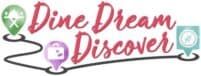 the logo for one dream discovery, which is designed to look like a map and compass