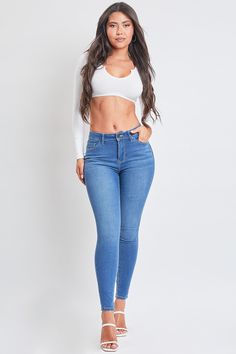 Trendy High Stretch Full-length Jeans, Trendy High Rise Fitted Jeggings, Trendy Fitted High Rise Jeggings, Trendy Tight Full-length Jeans, Trendy High Stretch Jeans For Spring, High Stretch Trendy Jeans For Spring, Trendy Fitted Full-length Jeggings, Trendy Slim Fitted Jeans, Trendy Fitted Slim Jeans