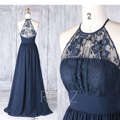 Bridesmaid Dress Navy Blue, Bridesmaid Dress Navy, Mauve Prom Dress, Navy Blue Chiffon Dress, Mauve Bridesmaid Dress, Simple Lace Wedding Dress, Blue Chiffon Dresses, Bridesmaid Dresses Boho, Halter Wedding Dress