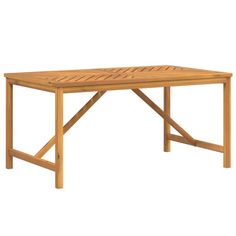 a wooden table that is on a white background