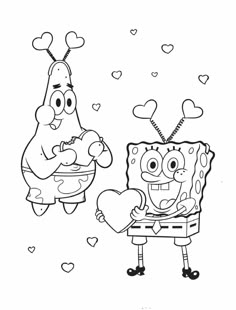 spongebob and patrick coloring pages