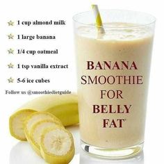 Resep Smoothie, Fruit Smoothie Recipes Healthy, Banana Drinks, Easy Healthy Smoothies, Smoothie Recipes Healthy Breakfast, Resep Diet, Smoothie Drink Recipes, Healthy Drinks Smoothies, Milk Shakes