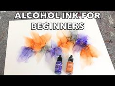 alcohol ink for beginners - how to use it