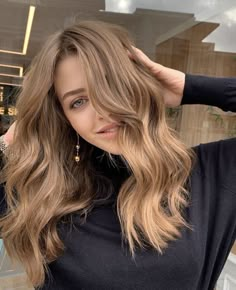 Straight Wavy Hair, Dark Blonde Hair Color, Dark Blonde Hair, Blonde Hair Inspiration, Hair Color For Women, Brown Blonde Hair