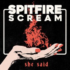 there is a sign that says spitfire scream she said