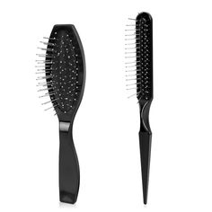 PRICES MAY VARY. PACKAGE DETAILS - You will receive 2 pieces of synthetic wig brushes ,The paddle brush measures 18 x 4.5 cm / 7.1 x 1.8 inches, and the 3-row steel-toothed brush measures 21 x 1.8 cm / 8.1 x 0.7 inches.different types and suitable size for your use and replacement needs. LIGHTWEIGHT & STRONG MATERIAL - Wig wire brush is made of plastic material and stainless steel teeth, light and strong, will not easily break or deformation, not easy to fade and wear, can effectively care for h Paddle Brush, Hair Help, Bristle Brush, Hair Combs, Beauty Lover, Stainless Steel Wire, Wig Accessories, Handle Design, Synthetic Wig