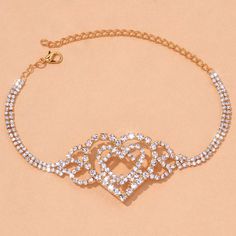 FREE SHIPPING ON ALL ORDERS OVER $50 | 100% SATISFACTION GUARANTEED Click "ADD TO CART" To Get Yours Now | Up To 60% OFF ✨ A beautiful and feminine piece of jewelry from Arimonz. This beautiful Double Heart Anklet Rhinestone Chain Jewelry Love Foot Chain Anklet is made of high-quality materials, and durable enough for your daily wearing. This lovely anklet features a heart-shaped design, making it different and more charming than other anklets. Features: 📌 Elegant and fashionable 📌 Made with C Rhinestone Anklet, Beautiful Anklet, Crystal Anklet, Heart Anklet, Rhinestone Material, Hollow Heart, Rhinestone Chain, Heart Chain, Jewelry Model