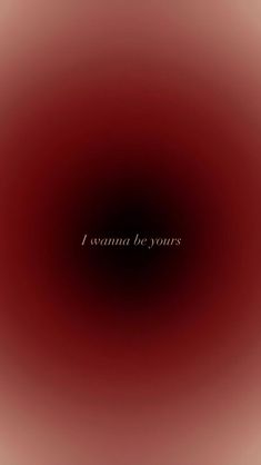 the words i cannot't be yours written in black on a red background