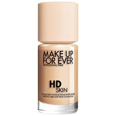 An undetectable liquid foundation that blurs and covers imperfections for up to 24 hours, powered by a micro-skin system that syncs with the skin for true-to-skin finish.Skin Type: Normal, Oily, CombinationCoverage: Medium Finish: Natural Formulation: Liquid Highlighted Ingredients: - Micro-Skin System™: Follows skin movement, provides immediate high correction, and smooths skin.- Vegetable-Origin Glycerol: Helps to preserve the initial moisturizing of the skin during 24-hour period.- Exopolysac Hd Make Up, Make Up Forever, Violet Voss, Peter Thomas Roth, Fair Skin Tone, Sephora Beauty, Neutral Undertones, Tarte Cosmetics, Too Faced Foundation