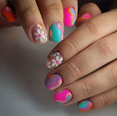 Summer Nail 2023, Korean Nail Designs, Watermelon Nail, Watermelon Nail Art, Best Summer Nails, Acrylic Nails Designs, Nails Flowers, Summer Wishlist, Watermelon Nails