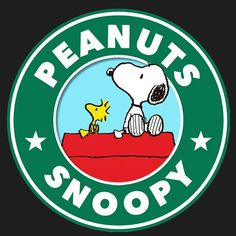 the logo for peanuts snoopy is shown