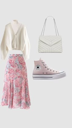 Outfit With Converse, Coordinates Outfits, Pentecostal Fashion, Teacher Fits, Cute Skirt Outfits, Casual Outfit Inspiration