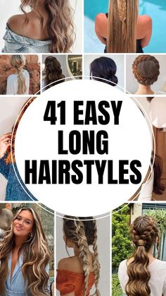 Hairstyles Cocktail Party Long Hair, 5 Minute Updos For Long Hair, Extra Long Straight Hairstyles, Cute Updos For Long Hair Easy, Easy Straight Long Hairstyles, Formal Hair Ideas For Long Hair, Cute Hairstyles For Long Thick Hair Easy, Good Easy Hairstyles, Long Hair Graduation Hairstyles