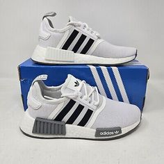 Adidas Nmd R1, Mens Adidas, Nmd R1, Athletic Shoe, Adidas Nmd, Adidas Men, White Black, Athletic Shoes, White And Black